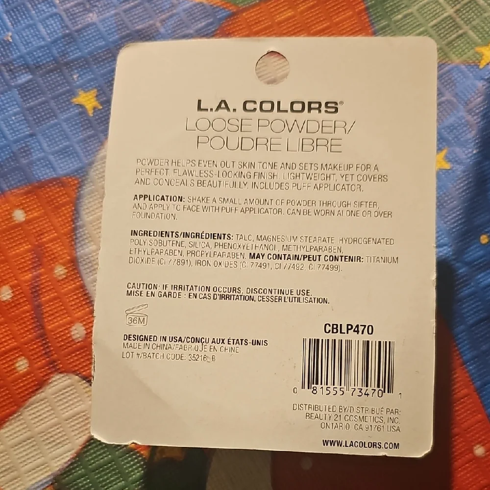 L.A. Colors Loose Powder in Sleek Black Case